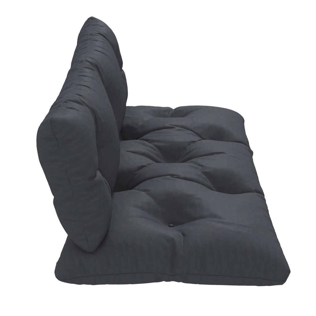 Set Cuscini da Giardino ¨C zephmum ¨C Poliestere Grigio Carbone