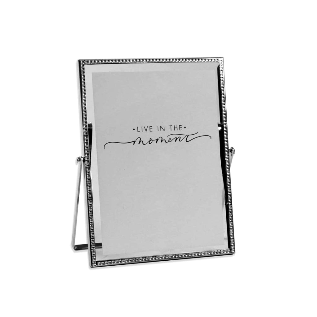 PORTAFOTO VERTICALE IN METALLO 10X15 CM COLORE SILVER
