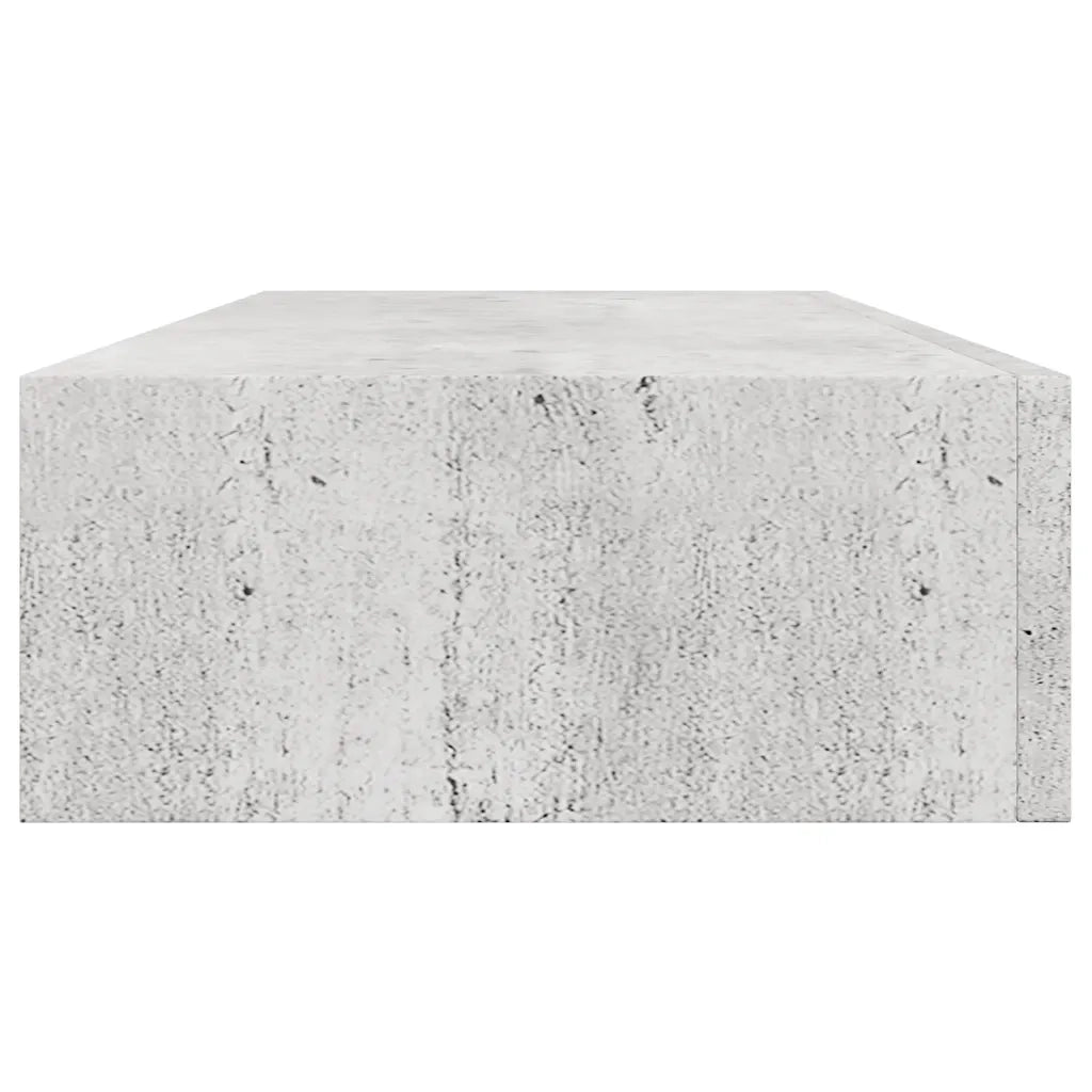 Scaffali con Cassetti 2 pz Grigio Cemento 60x23,5x10 cm in MDF 330266