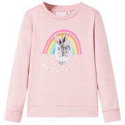 Felpa da Bambina Rosa Chiaro 128