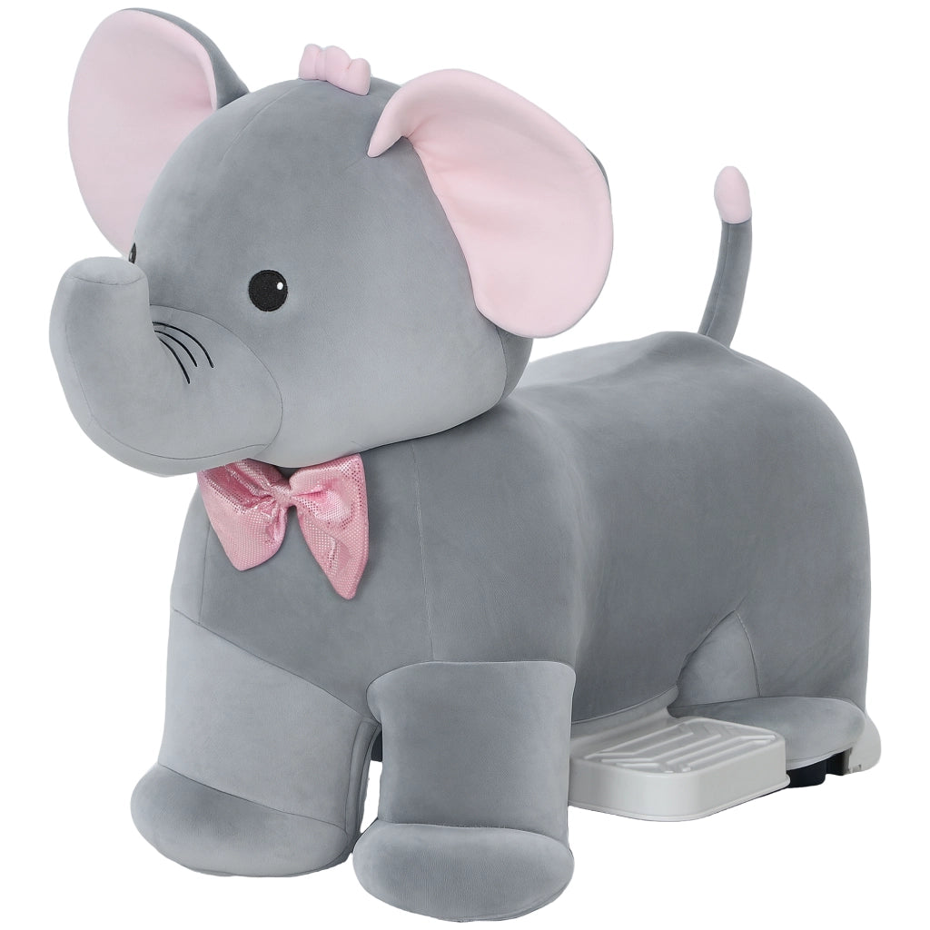 Elefante Giocattolo con Musica e Luci ¨C zephmum ¨C Grigio 6V
