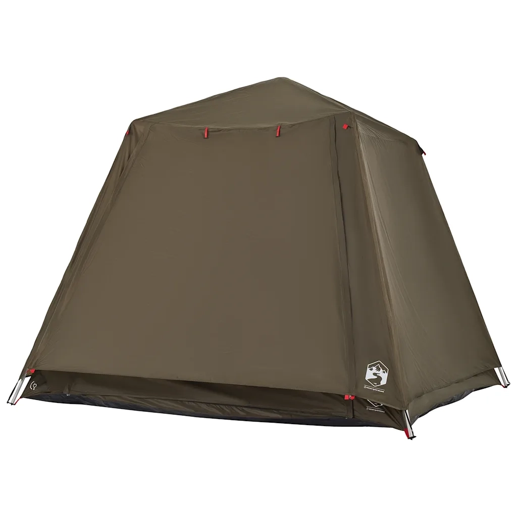 Tenda da Pesca 4 Persone-Tenda da campeggio Verde Oliva a Rilascio Rapido 123817