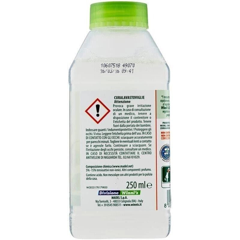 SET 12 WINNI'S NATUREL CURALAVASTOVIGLIE ELIMINA GRASSO E CALCARE 250 ML