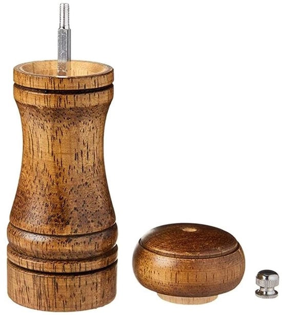 Set di macinatura sale e pepe - Macinapepe - Rotor ceramico regolabile - Rosso - Sale e pepe macinatore - Manuale - 5 pollici