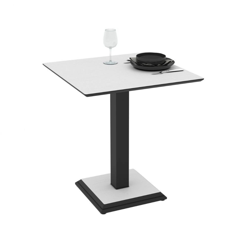 Tavolo Quadrato Carvel bianco frassinato: Eleganza e Stile Distintivo per Ogni Spazio 68x68x75H
