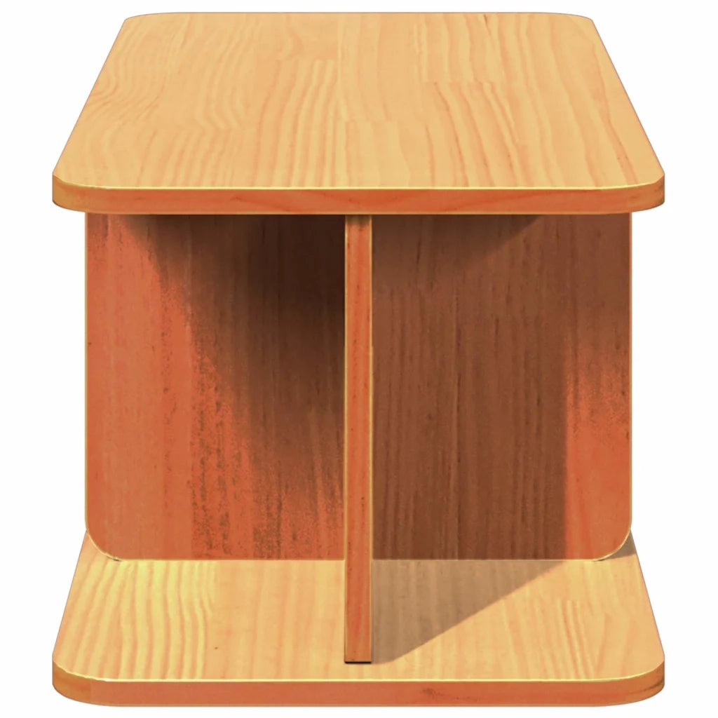 vidaXL Tavolino da salotto Cera marrone 80 x 39.5 x 33.5 cm