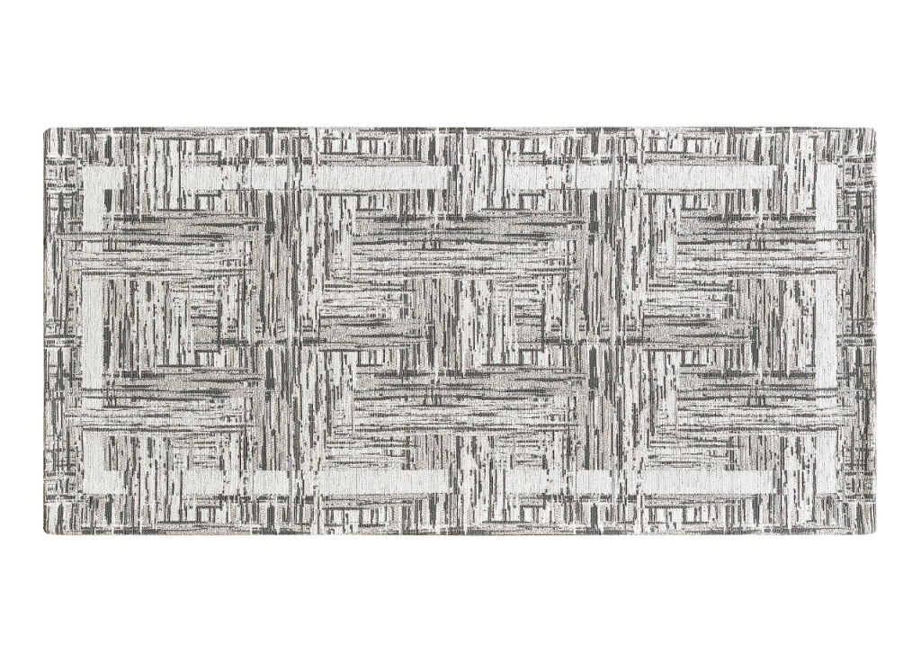 Tappeto Arredo Salotto Antiscivolo Scendiletto Camera Dis. Bangkok By Suardi - 115x175 - Grigio