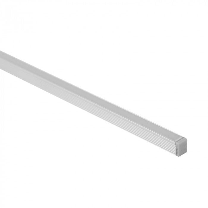 Profilo LED NW02 da superficie anodizzato diffusore 2m Ecolight