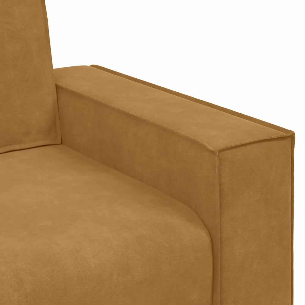 Divano Sedia Marrone 60 cm Velluto