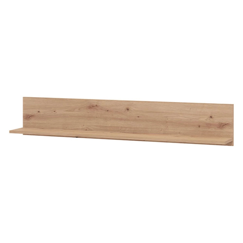 Renatico, Mensola un Ripiano, 137.5x19.5x24h cm Marrone Rovere Nodi