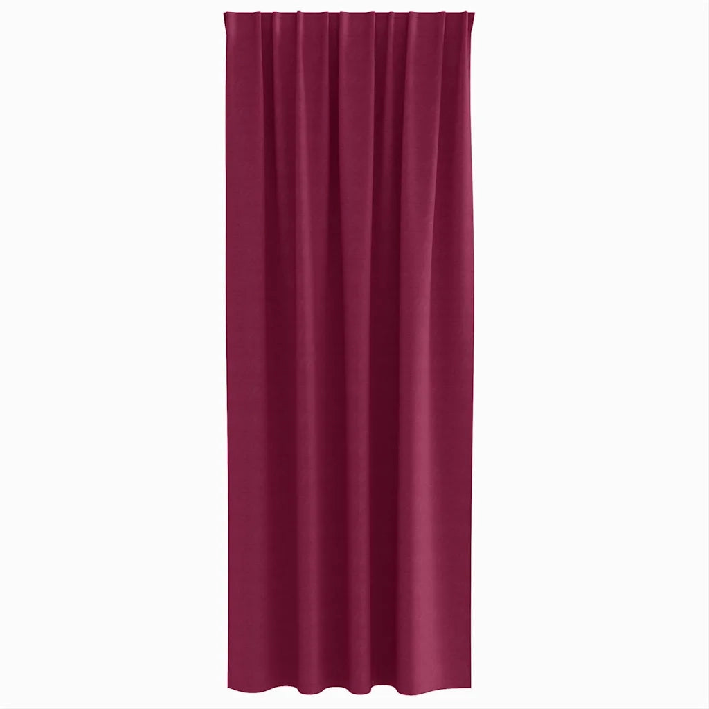 Tende Blackout con Anelli 2 pcs Rosso Vino 225 x 140 cm 4107465