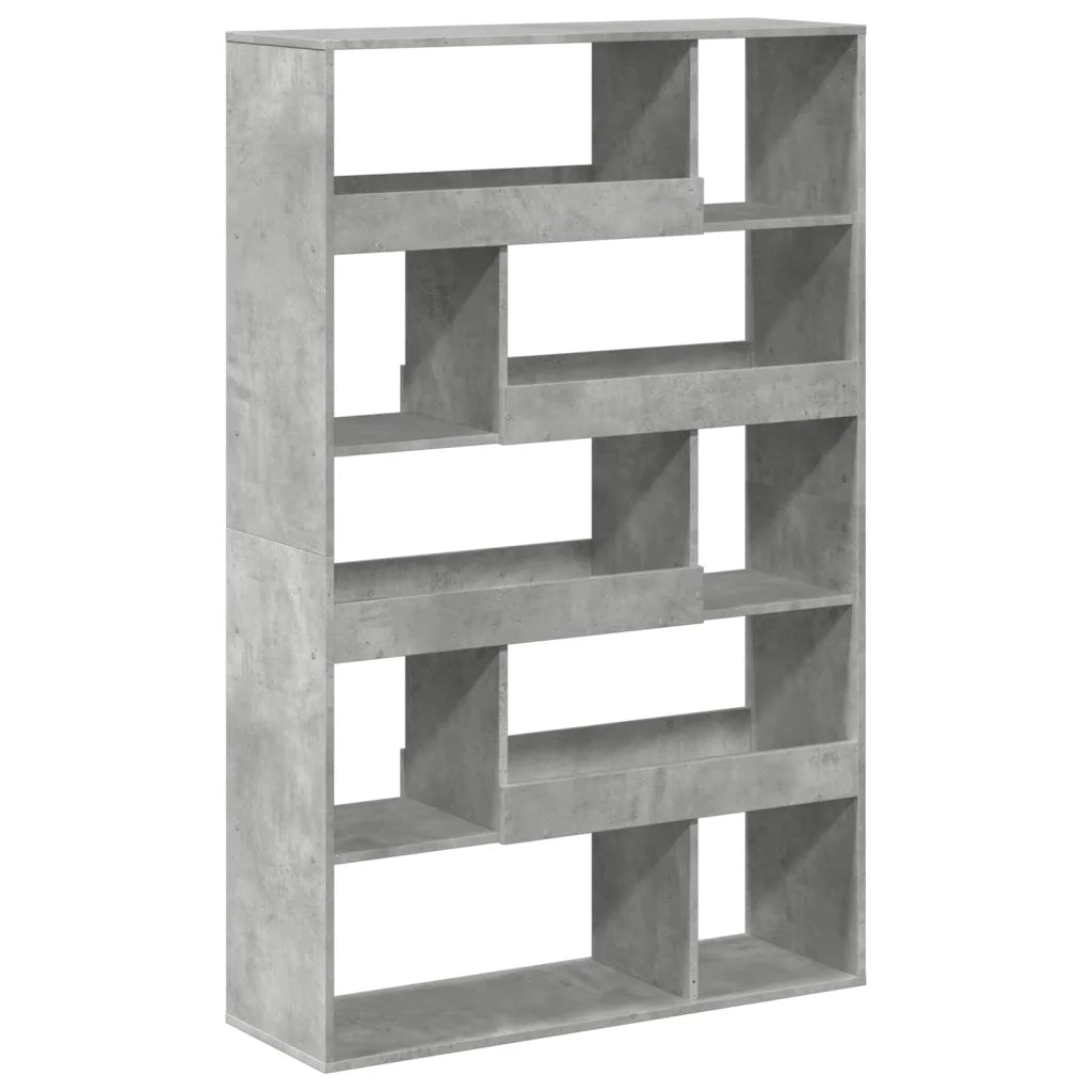 Libreria-Scaffale per Libri-Mobile di Stoccaggio Grigio Cemento 100x33x156,5 cm in Truciolato 990890