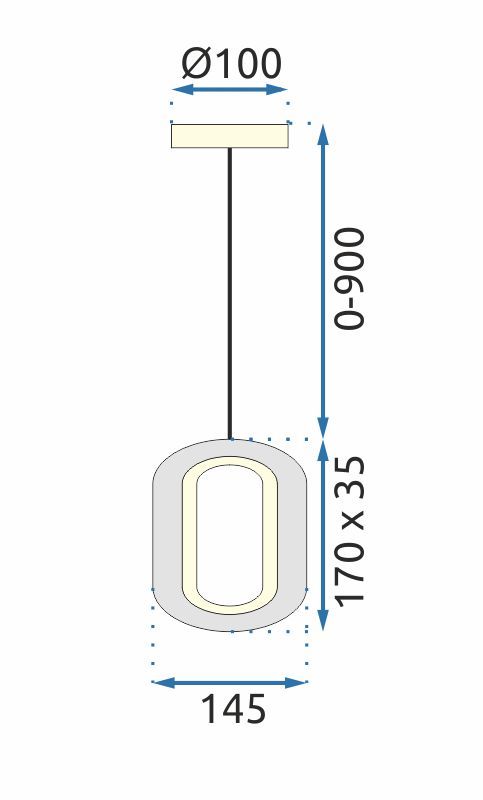 Lampadario A Sospensione In Cristallo Led G114-1cp Złota
