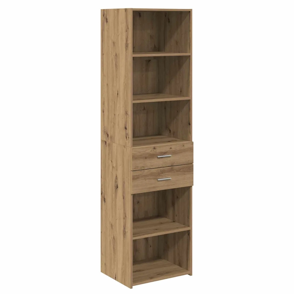 Credenza con Cassetto-Buffet-Armadio da cucina Rovere artigianale 50 x 42,5 x 185 cm