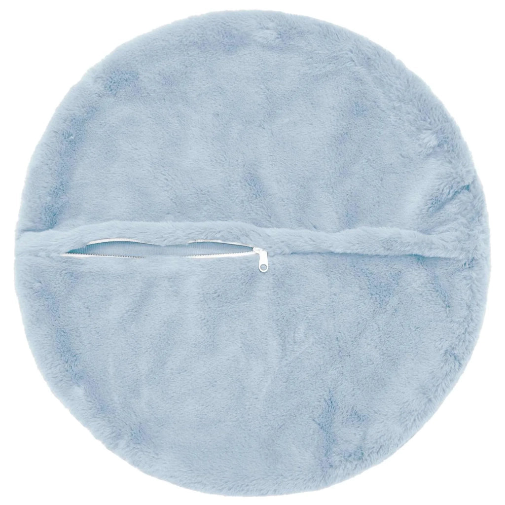 Federa 2 pz HEERLEN Azzurro Ø 40 cm Pelliccia di Coniglio Finta 922483