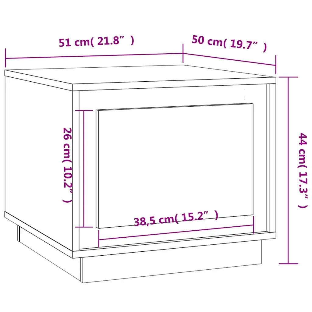 Tavolino da salotto | Tavolino da caff¨¨ | Tavolino da Soggiorno Grigio Sonoma 51x50x44 cm Legno Multistrato