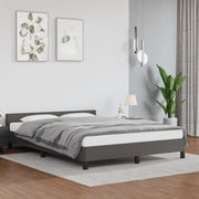 Giroletto con Testiera senza Materasso Grigio 140x200 cm 347505