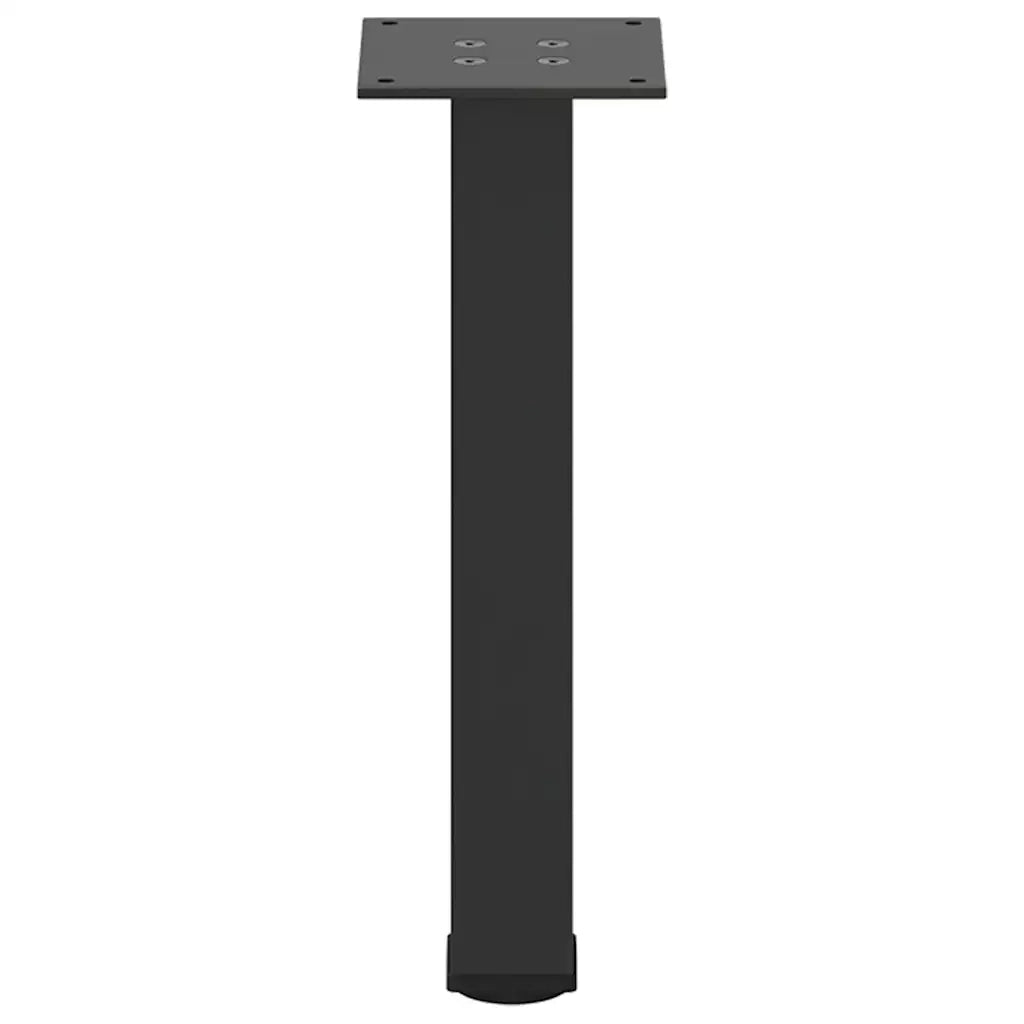 Gambe per Tavolino da CaffÃ¨ 4 pz Nere 42-44 cm Acciaio