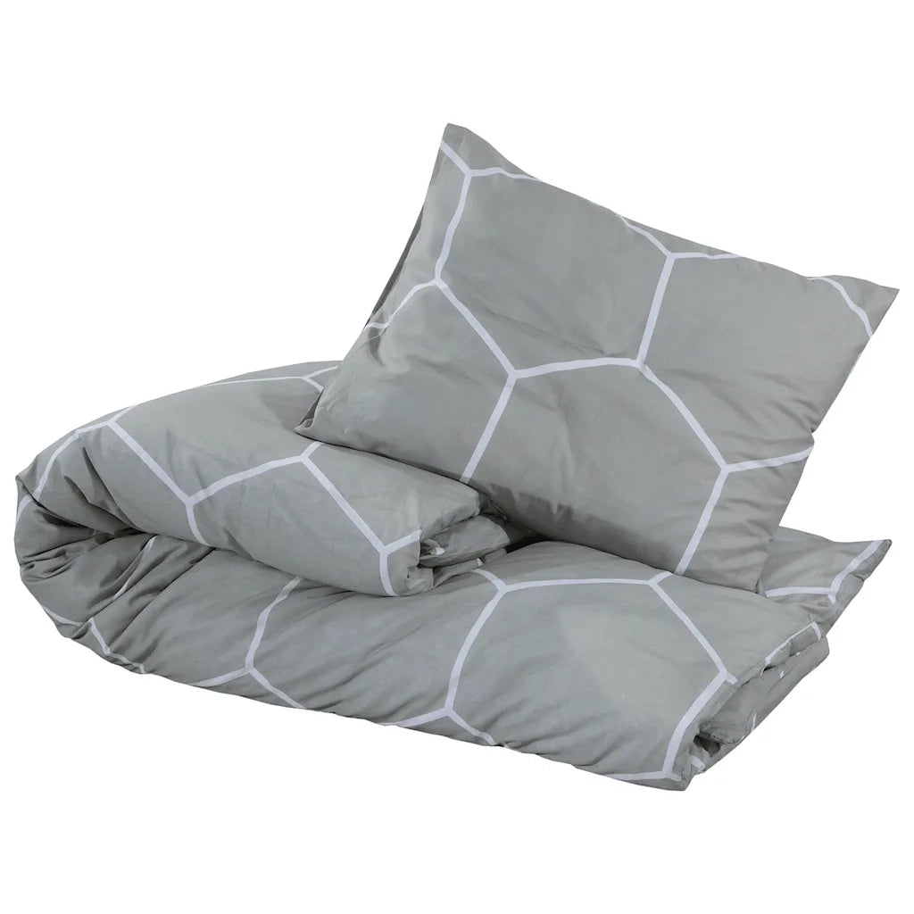 Set Copripiumino Grigio 260x220 cm in Cotone CFW5624923