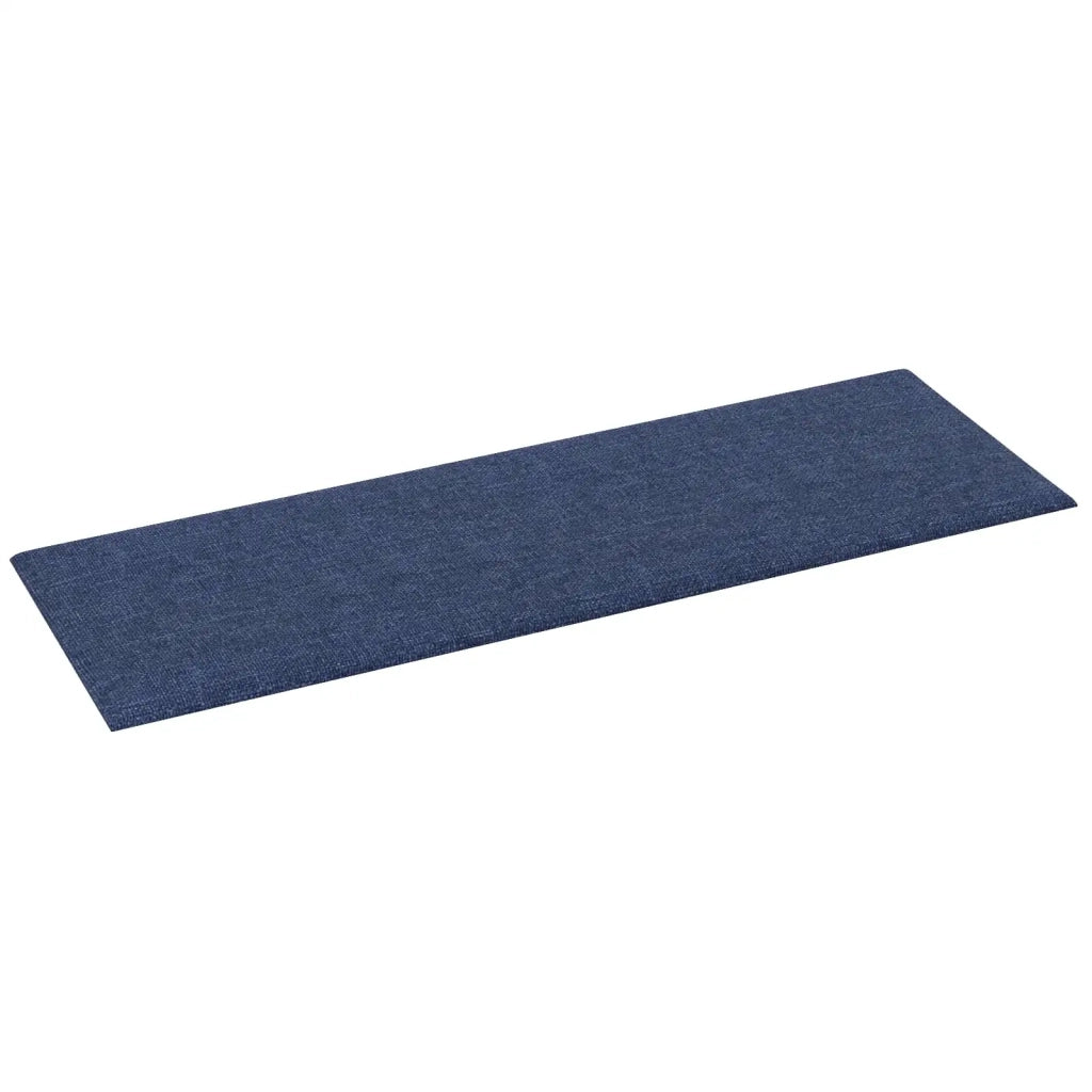 Testiera da Parete 12 pcs Blu 90 x 30 cm Tessuto