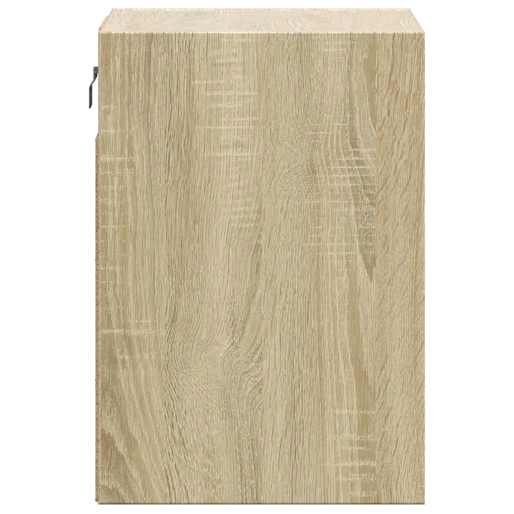 Mobili TV a Parete con Luci LED 2pz Rovere Sonoma 41x31x45 cm 852276