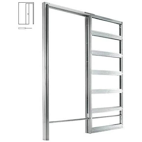 Controtelaio In Kit Per Cartongesso Mod. Syntesis Filo Muro Per Porta A Scomparsa 800X2100 Sp.100