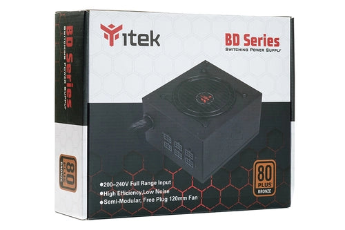 itek BD700 alimentatore per computer 700 W 24-pin ATX ATX Nero
