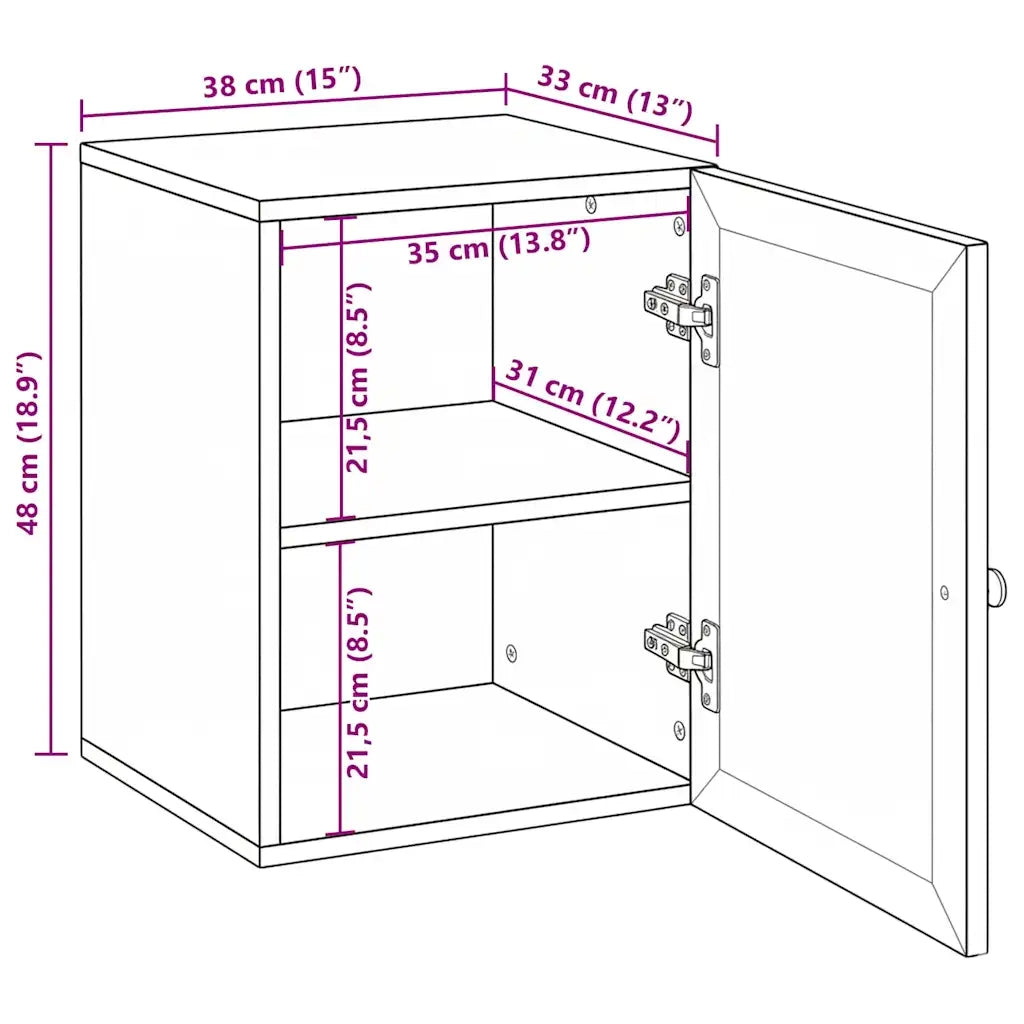 vidaXL Mobile da Bagno Bianco 38 x 33.5 x 160 cm Legno Massiccio Mango