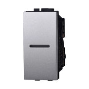 Deviatore Assiale 1P 16A Unipolare Colore GRIGIO Compatibile Con Bticino Living International