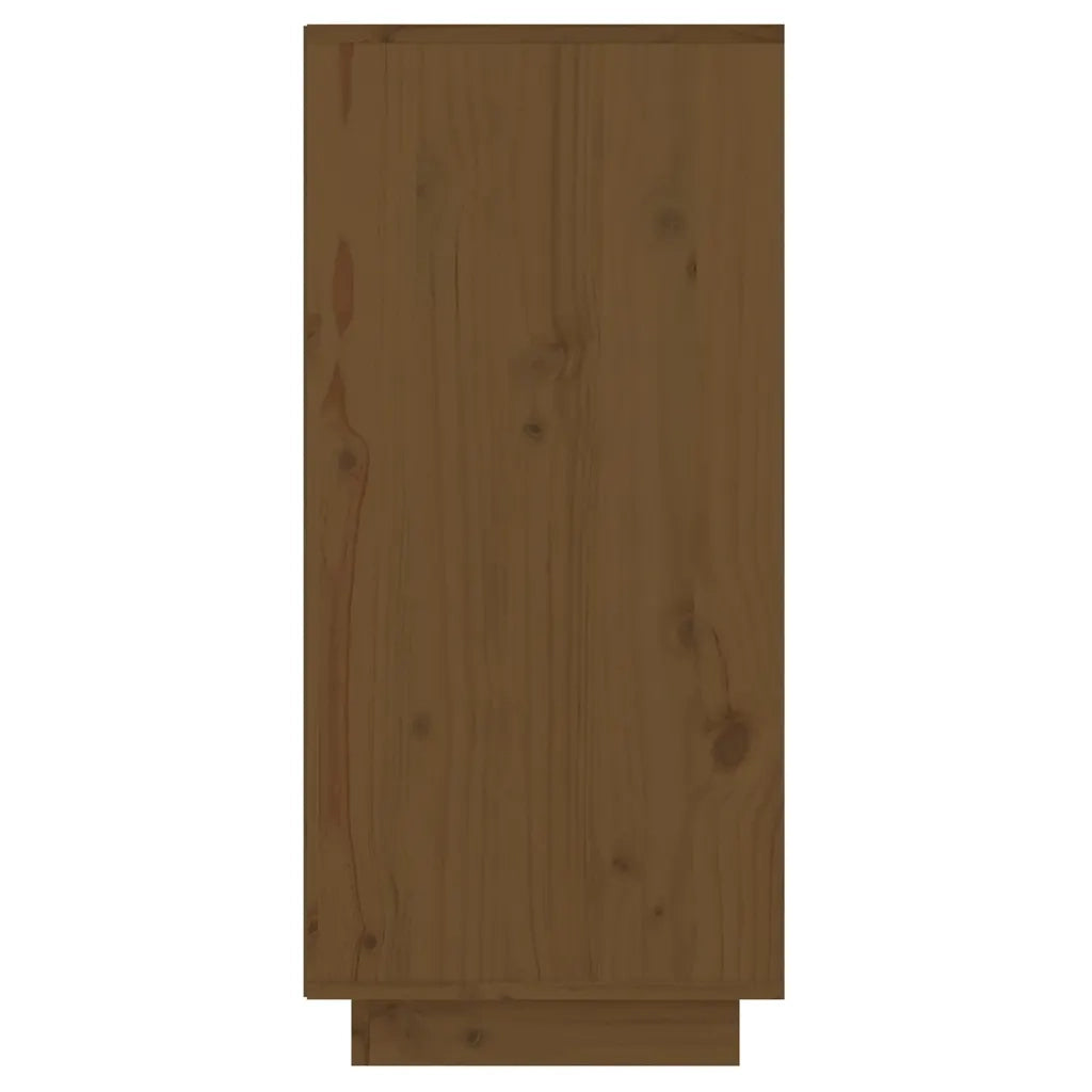 Mobile Consolle Ambrato 60x34x75 cm in Legno Massello di Pino 813837