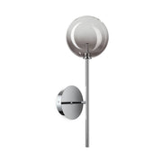 Applique Equinoxe 1 Luce G4 Ottone Antico Vetro Ambra