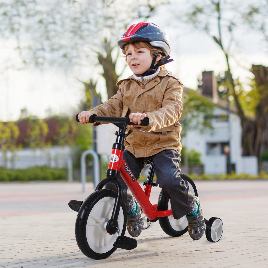 Bicicletta Bambini 2 in 1 ¨C zephmum ¨C Rosso, Acciaio, 12'