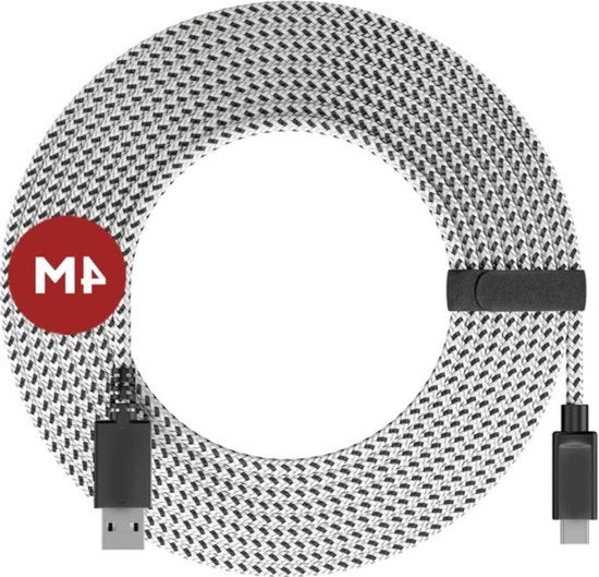 Cavo di ricarica per PS5 4m USB-C a USB-A - Cavo di ricarica veloce in nylon per DualSense Controller