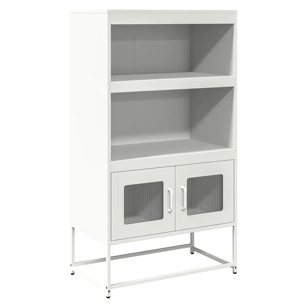 Credenza | Madia | Buffet da pranzo | Armadio da pranzo Bianca 68x39x123 cm in Acciaio