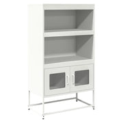 Credenza | Madia | Buffet da pranzo | Armadio da pranzo Bianca 68x39x123 cm in Acciaio