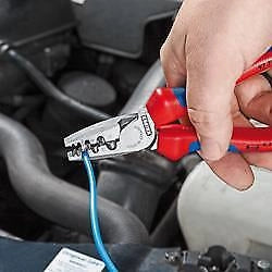 KNIPEX 97 71 180 Crimpatrice per Terminali a Bussola 0,25 — 16,0 mm² 9 Nidi AWG 24 — 6 colore Nero