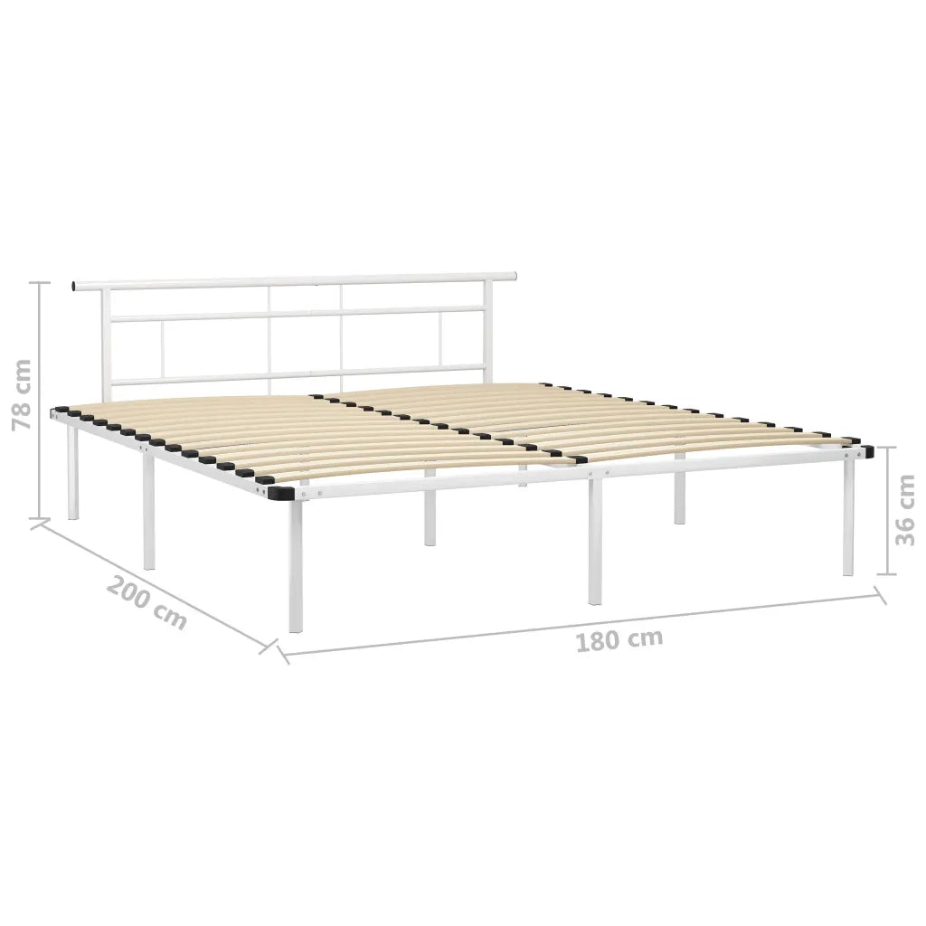Giroletto Bianco in Metallo 180x200 cm cod mxl 64836