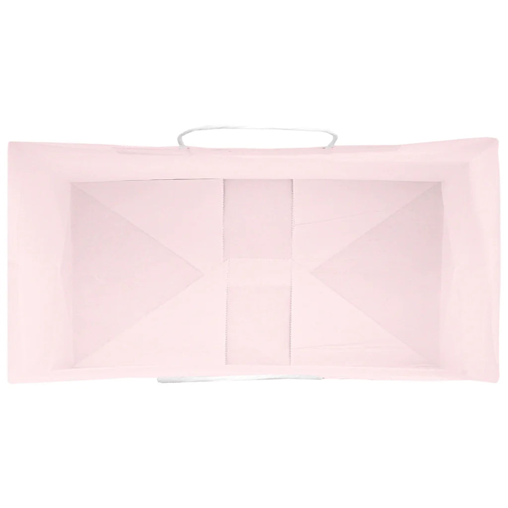vidaXL Sacchetti di Carta 250 pz con Manici Rosa 21x11x28 cm