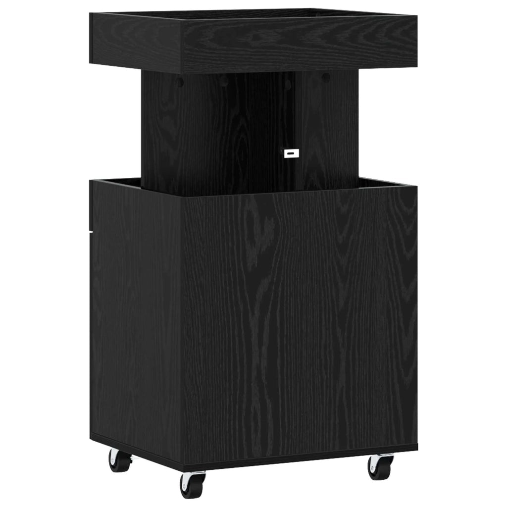 Carrello da Bar Rovere Nero 50 x 41 x 89 cm 8015682
