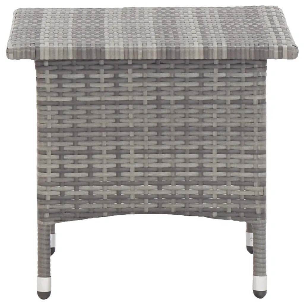 Tavolino da TÃ¨ Grigio 50x50x47 cm in Polyrattan cod mxl 51479