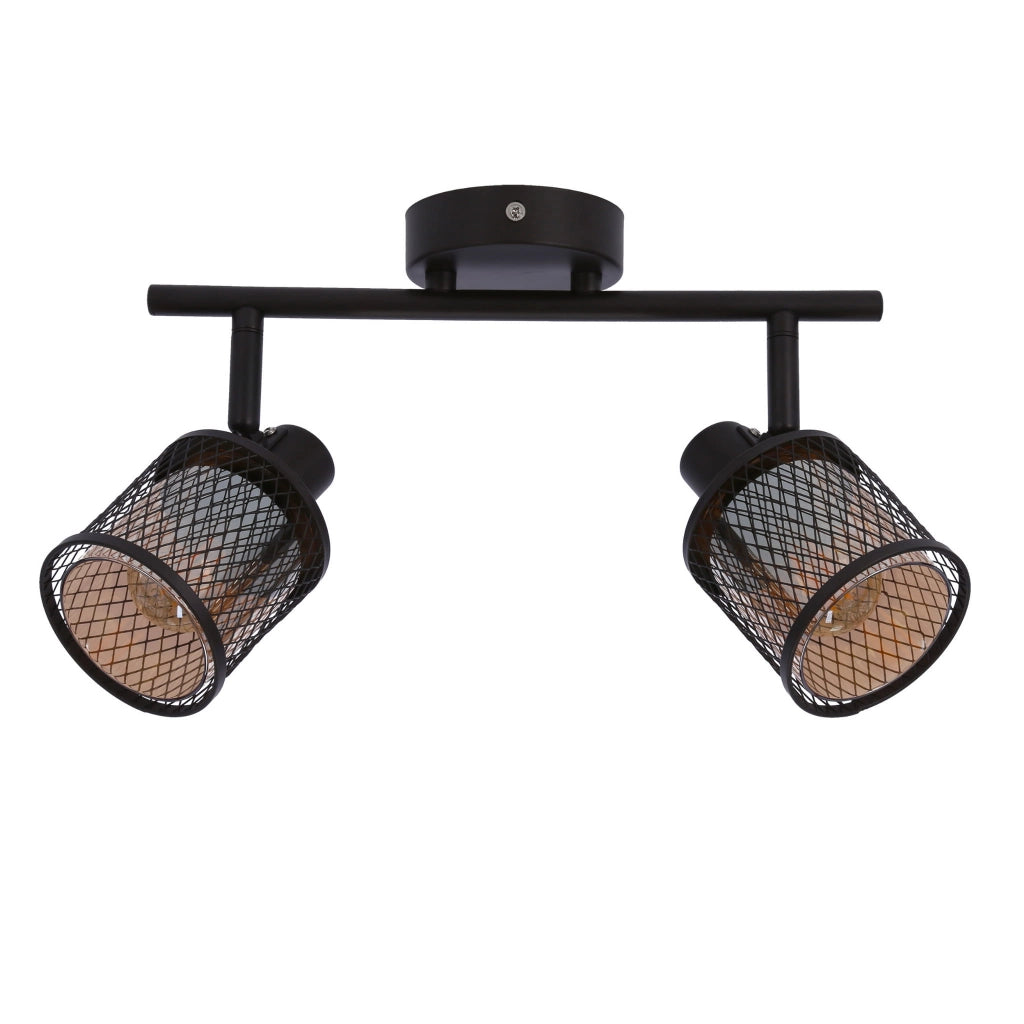 Plafoniera Candellux Canabera metallo bronzo 2xE14