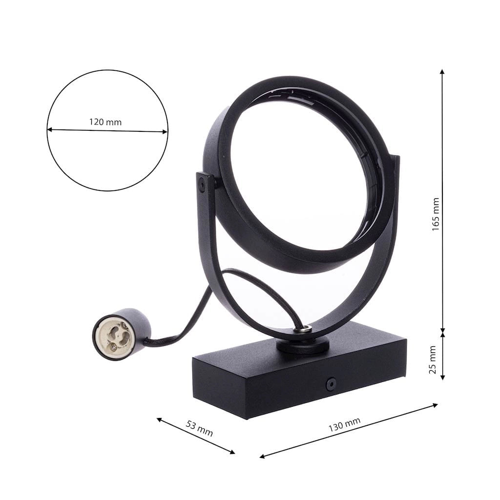 Faretto da soffitto Milagro LUGAR nero GU10 35W orientabile