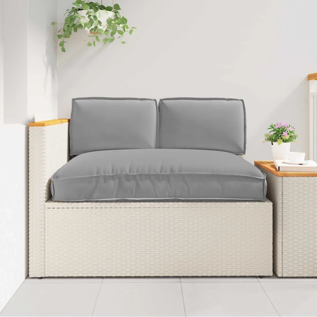 vidaXL Set di Cuscini per Pallet 3 pcs Grigio 120 x 80 x 12 cm