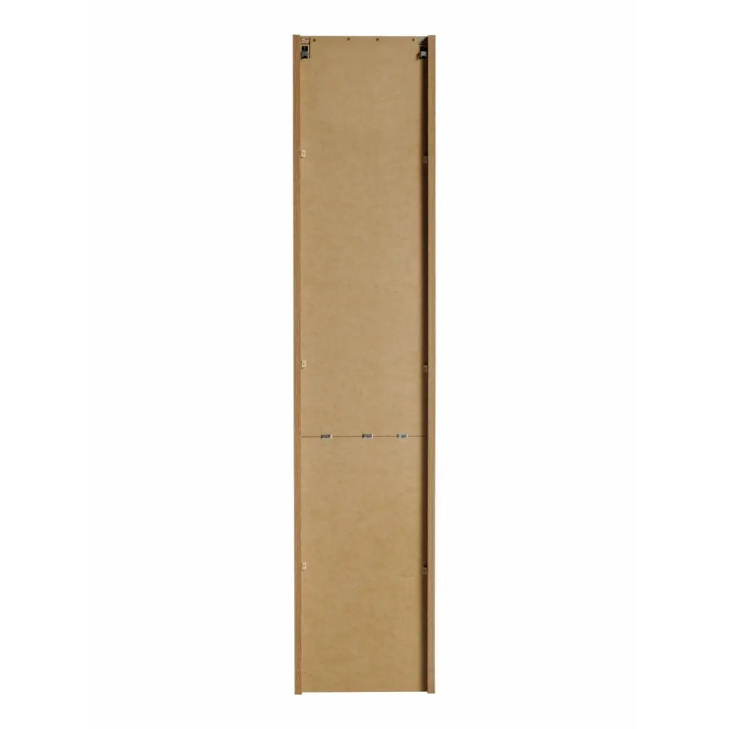 Colonna bagno VANO – 2 porte + 1 nicchia – Rovere – L30 × P25 × H140 cm – Da appendere