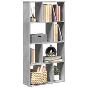 Libreria Grigio Cemento 60x20x120,5 cm in Truciolato 858150