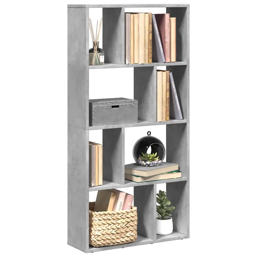 Libreria Grigio Cemento 60x20x120,5 cm in Truciolato 858150