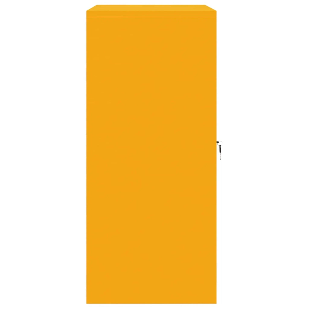 Armadio Giallo senape 80 x 40 x 90 cm Acciaio