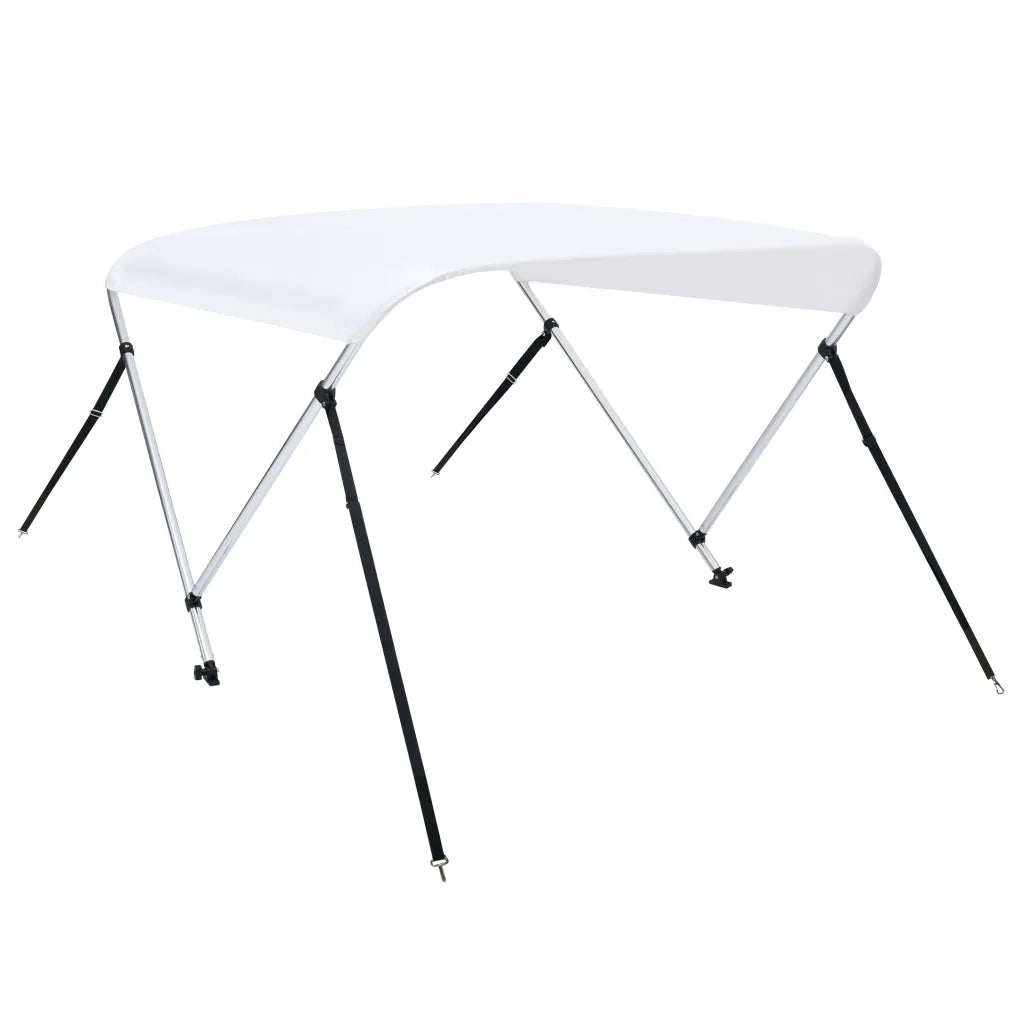 Bimini di Prua con Tendalino a 2 Archi Bianco 180x130x110 cm cod mxl 60360