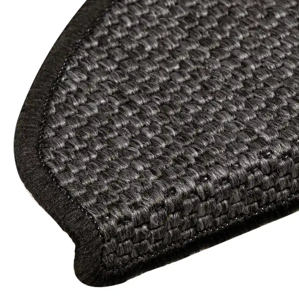 Tappeti Adesivi Scale Aspetto Sisal 30 pz | Gradini per Scale 65x21x4 cm Antracite