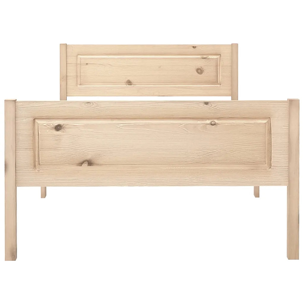 Giroletto senza Materasso-Struttura Letto 100x200 cm in Legno Massello di Pino 951121